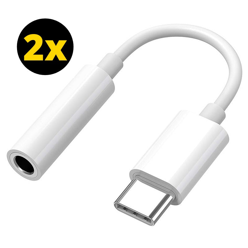 ThunderGold USB C naar 3.5mm Jack Adapter - Audiojack naar USB-C - Audiojack 3.5 - Audio Jack USB-C - Audio Jack Kabel - 2-PACK