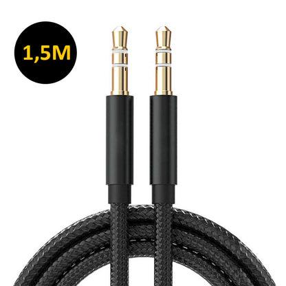 Aux kabel - Audio kabel 3.5mm - Jack kabel - Male to Male - 1.5 meter