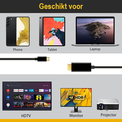 ThunderGold - USB C naar HDMI kabel