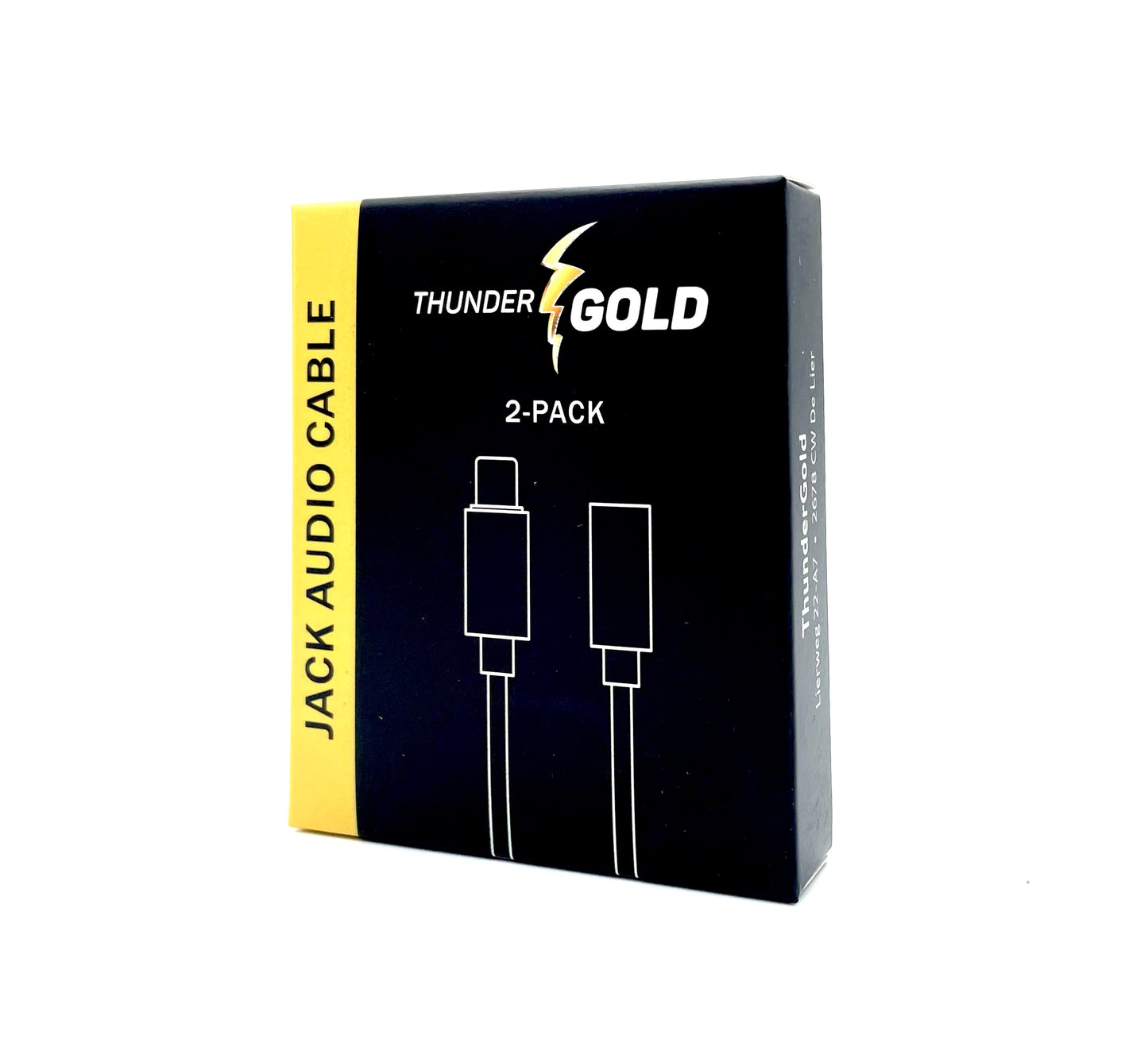 ThunderGold USB C naar 3.5mm Jack Adapter - Audiojack naar USB-C - Audiojack 3.5 - Audio Jack USB-C - Audio Jack Kabel - 2-PACK