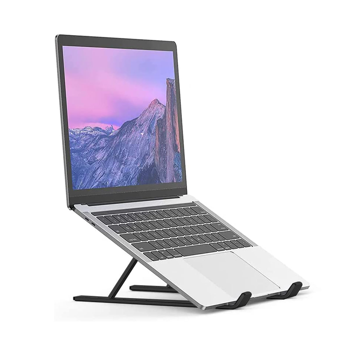 DutchOne - Laptop Standaard Verstelbaar Universeel Zwart - Laptop houder - Laptopsteun - Laptophouder - Ergonomisch - Aluminium - t/m 17 inch